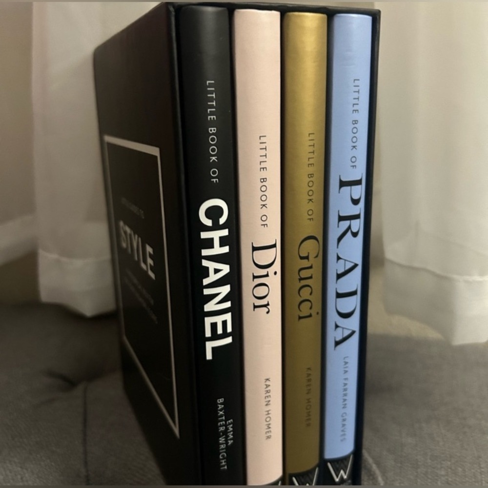 NWOT WELBECA Chanel, Dior, Gucci, Prada Coffee Table/Decorative Book Set